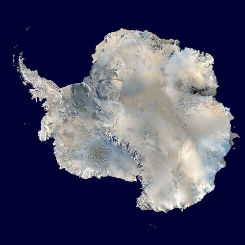 Antarctica, satellite image