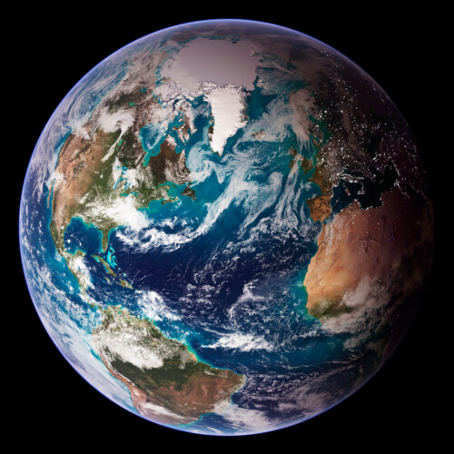 Earth, satellite image