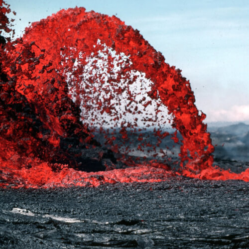 Fountain of lava
