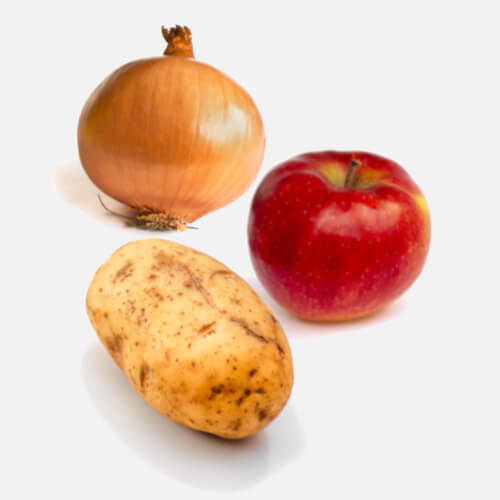 Apples, Potatoes, & Onions Experiment