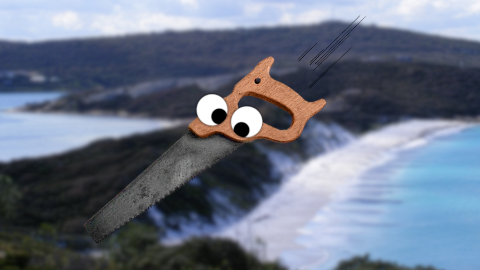 How do you cut the ocean in half? With a sea saw!
