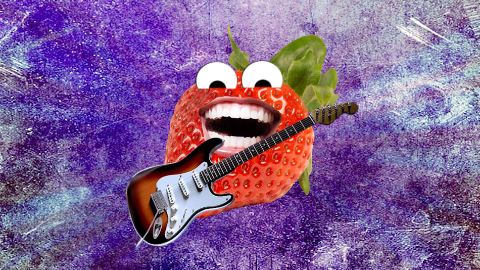 What do you call a strawberry playing the electric guitar? A jam session!