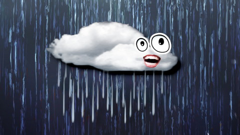 Where do clouds go to the bathroom? Literally anywhere they want!